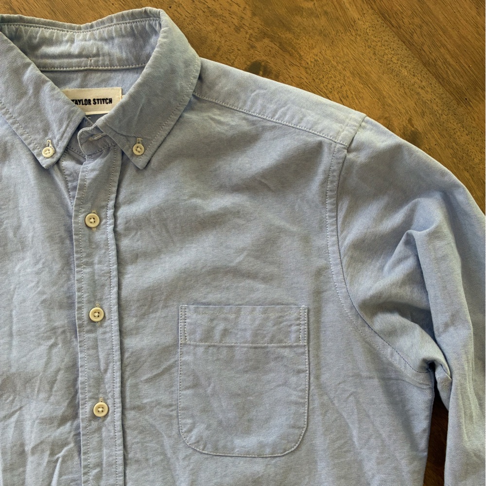 Taylor Stitch Men's the Jack in Blue Everyday Oxford Button-Down Shirt 38